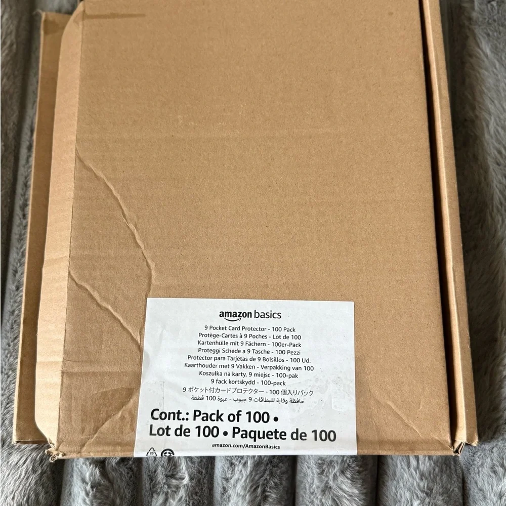 White Binder card Protector